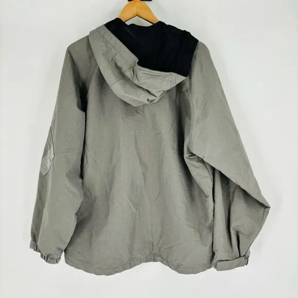 Vintage Nike Jacket Men’s Size Large Grey Hood Y2K Ripstop Windbreaker Parka